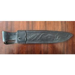 Etui en cuir original pour un couteau Down Under Toothpick  28 cm de lame