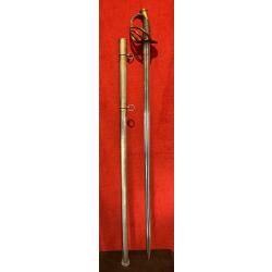 Sabre de Dragon 1854 / 1880 , Coulaux Klingenthal, Cavalerie de Ligne D&eacute;but 3e R&eacute;publique