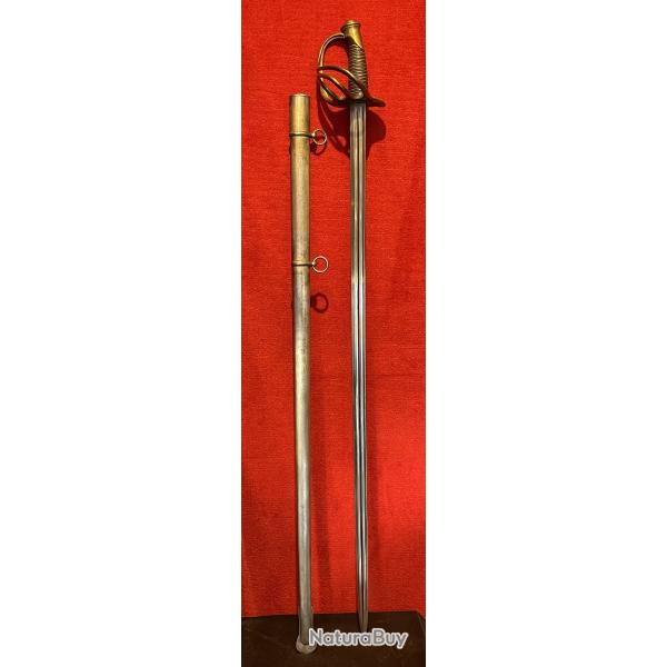 Sabre de Dragon 1854 / 1880 , Coulaux Klingenthal, Cavalerie de Ligne D�but 3e R�publique