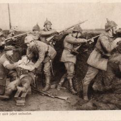 CPA - Allemande - Bless&eacute; l&eacute;ger imm&eacute;diatement pans&eacute; -N&deg;7471