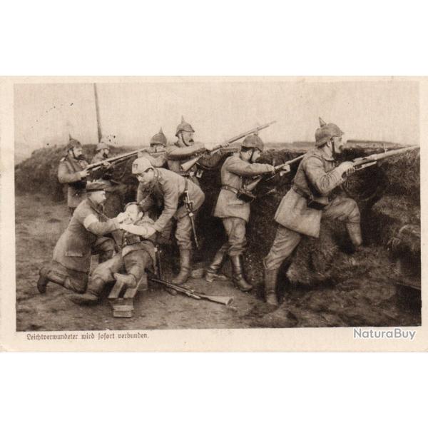 CPA - Allemande - Bless� l�ger imm�diatement pans� -N�7471