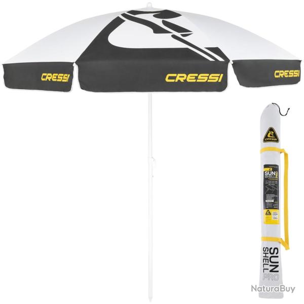 Cressi Sunshell Pro Umbrella - Parasol d'Ext�rieur L�ger et Portable, R�glable et Inclinable pour se