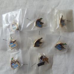 Lot de 8 pin's chasse pour collection ou &eacute;change.