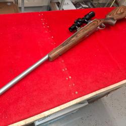 SAKO 75 SYNTHETIC STAINLESS BOIS CAL. 6MM PPC EN EXCELLENT ETAT + LUNETTE 1-4X24 NEUVE