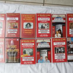 Lot de 12 K7 pour amateur de pi&egrave;ces de th&eacute;&acirc;tre ( Au th&eacute;&acirc;tre ce soir ).