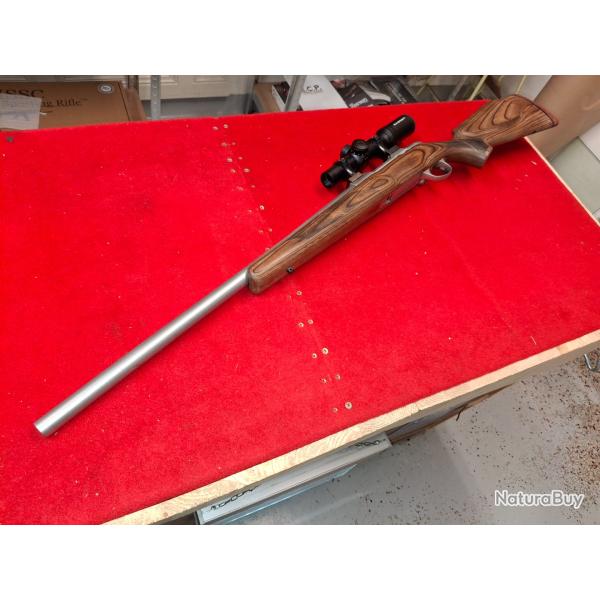 SAKO 75 SYNTHETIC STAINLESS  BOIS CAL. 6MM PPC EN EXCELLENT ETAT + LUNETTE 1-4X24 NEUVE