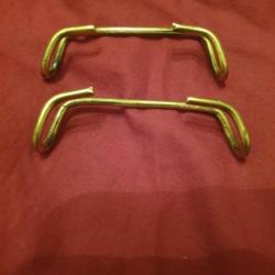 lot de 2 crochets en laiton pour &eacute;quipement US   (112)