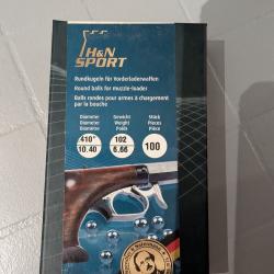 100 balles rondes HN sport .410 102gn