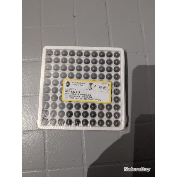 100 balles rondes PEDERSOLI 520 314