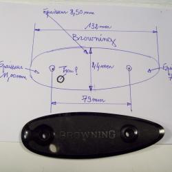 plaque de couche  fusil chasse Browning