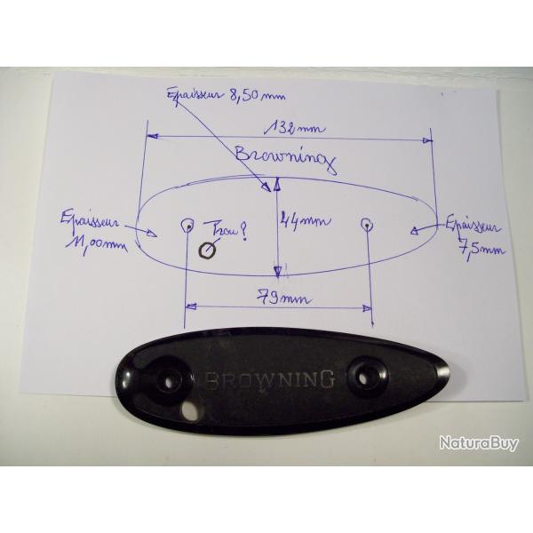 plaque de couche  fusil chasse Browning