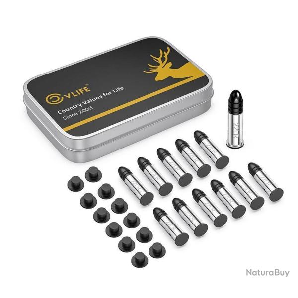 1� sans prix de r�serve - 12 cartouches d'entra�nement "DRILL" CVLife 22lr ( 22 long rifle )