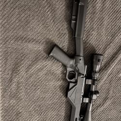 Carabine, Citadel, trakr 22 LR AVEC MOD&Eacute;RATEUR DE SON LUNETTES, AIR FORCE 3 9 40 + 2 CHARGEURS