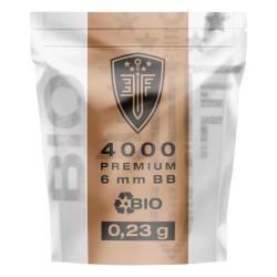 BILLES BBS 6MM ELITE FORCE BIO BLANCHE 0.23G SACHET X4000