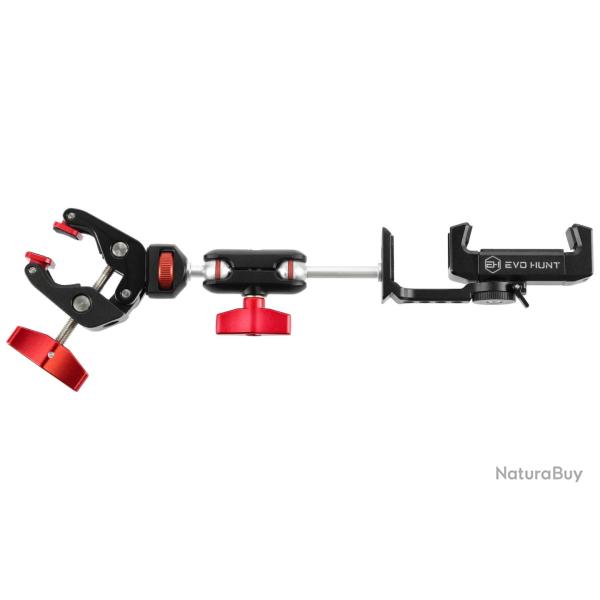 Support smartphone articul� avec pince pour smartphone EVO Hunt