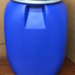 1 Bidon plastique 60 litres tonneau RECTANGLE croquettes chien chat graines volaille abreuvoir poule