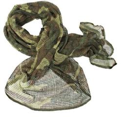 destockage....cheche filet ton camouflage woodland (1,50 m)