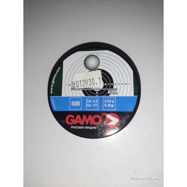 Boite de 500 plombs sph�riques Gamo, 4.5 mm