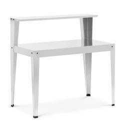 Table de jardinage avec &eacute;tag&egrave;re acier galvanis&eacute; 112 x 64 x 110 cm acier galvanis&eacute; argent m&eacute;tallis&eacute;