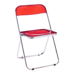 Lot de 4 chaises pliantes camping 74 x 46 x 47 cm rouge 03_0009851