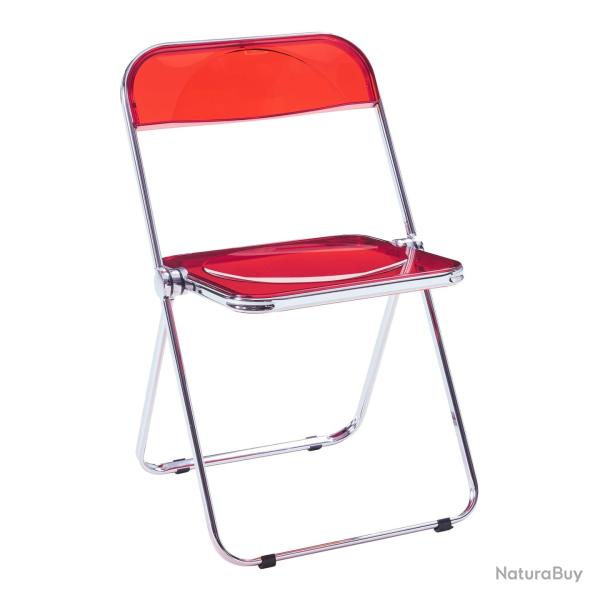 Lot de 4 chaises pliantes camping 74 x 46 x 47 cm rouge 03_0009851