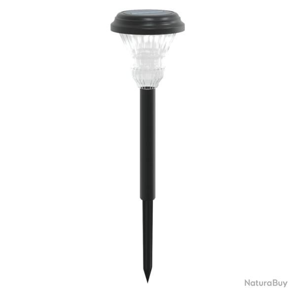 Lot de 12 lampes solaires d�coratives jardin 8,5 x 31 cm avec �clairage automatique style moderne e