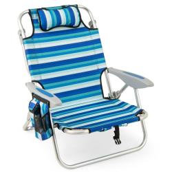 Lot de 2 chaises de plage camping pliables 62 x 80-101 x 29.5 cm confort portable dossier r&eacute;glable