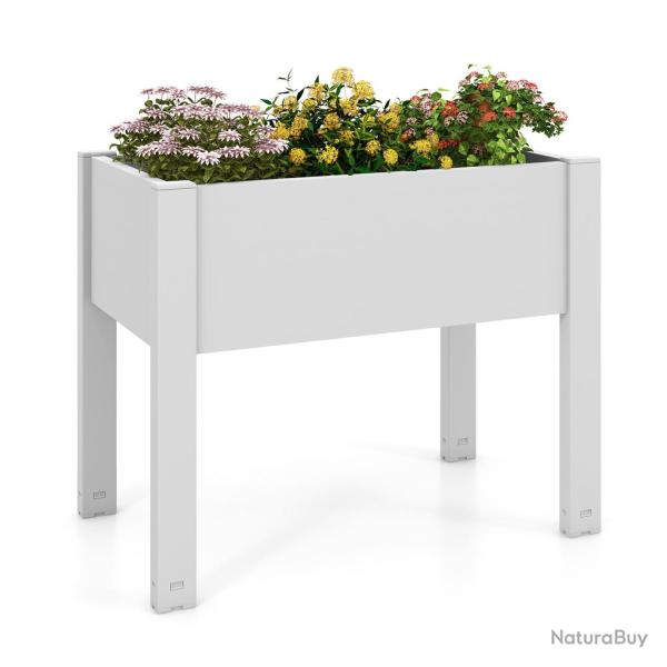 Jardini�re sur�lev� 76 x 45 x 61 cm arrosage automatique indicateur de niveau ambiance cosy en pp b