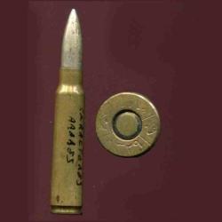 7.65 x 53 Mauser Turc - beau marquage en carat&egrave;res turcs - balle nickel pointue