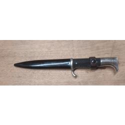tr&egrave;s beau poignard de combat allemand, 1GM, lame superbe