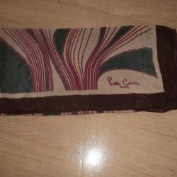 foulard carr&eacute; vintage 100% soie pierrre cardin paris  /  75 X 75 cm