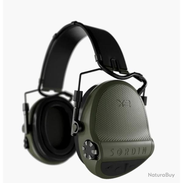 Casque MSA SORDIN supr�me x2 kaki coussinet gel