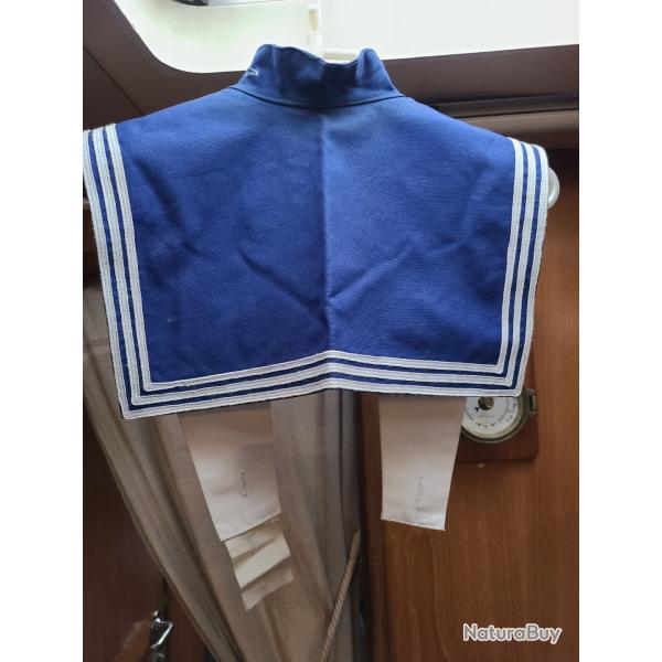 Col Bleu Marine Nationale pour Vareuse de sortie hiver ou �t�