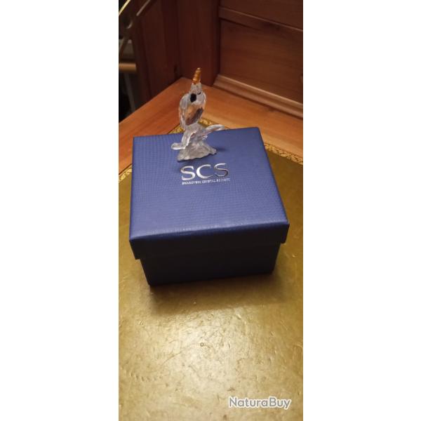 Perroquet branch� en cristal Swarovski