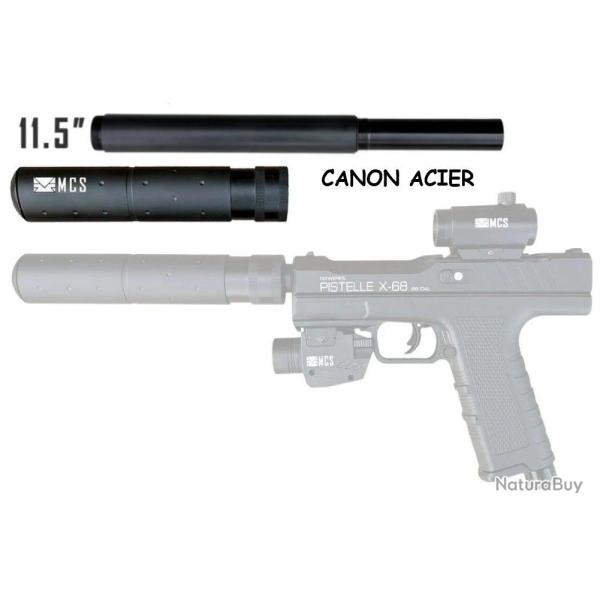 Upgrade Canon Renforc� Acier 11.5 + Silencieux MK23 PISTELLE X-68 - MCS