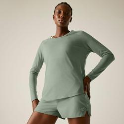 Tee Shirt Femme Dare 2B SERENITY LONG SLEEVE TEE Vert