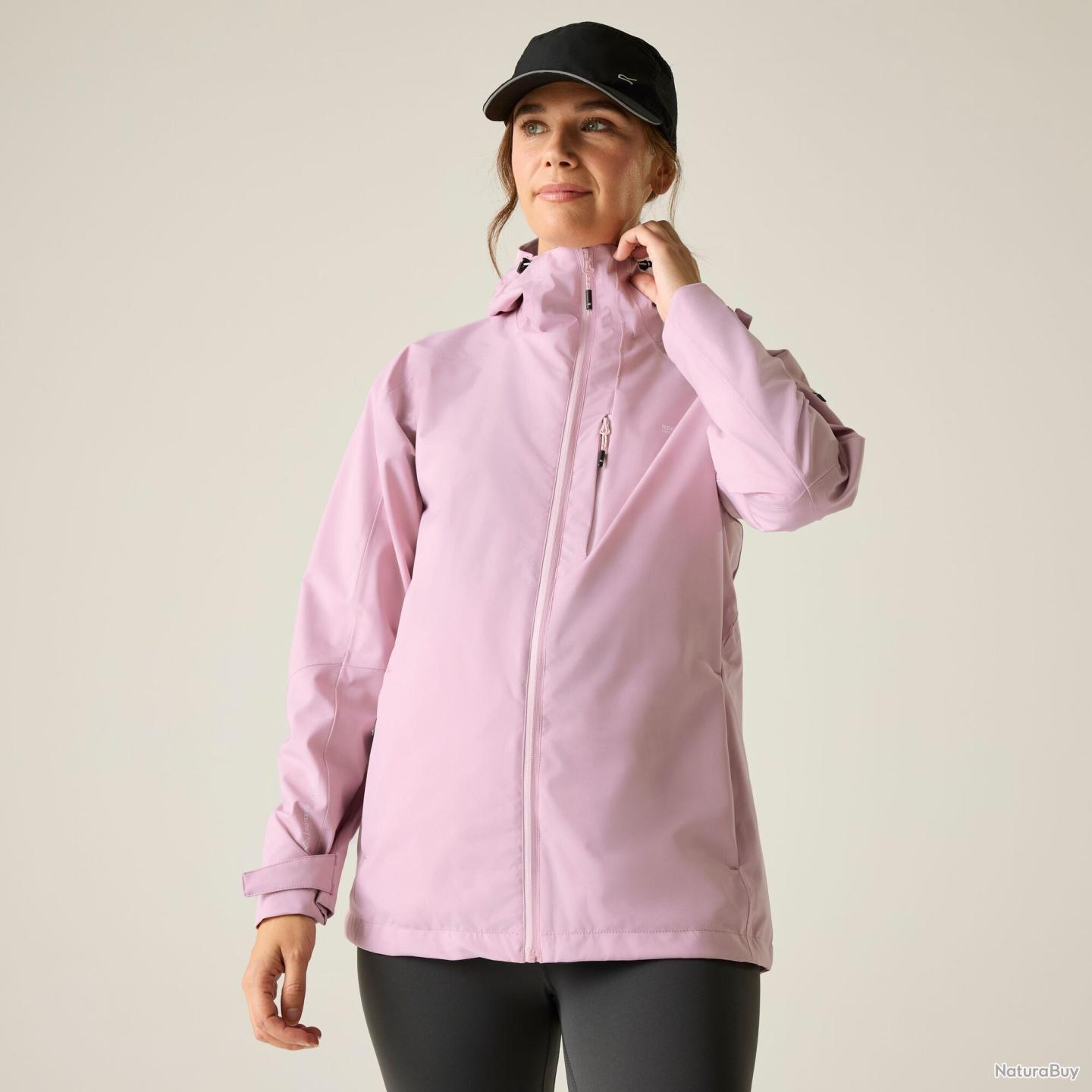 Veste Imperméable Regatta Femme Rouge, Taille 12, Avec Capuche, Doublée, Parfait état