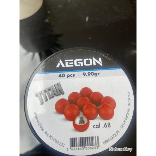 Billes titan cal 68 x40