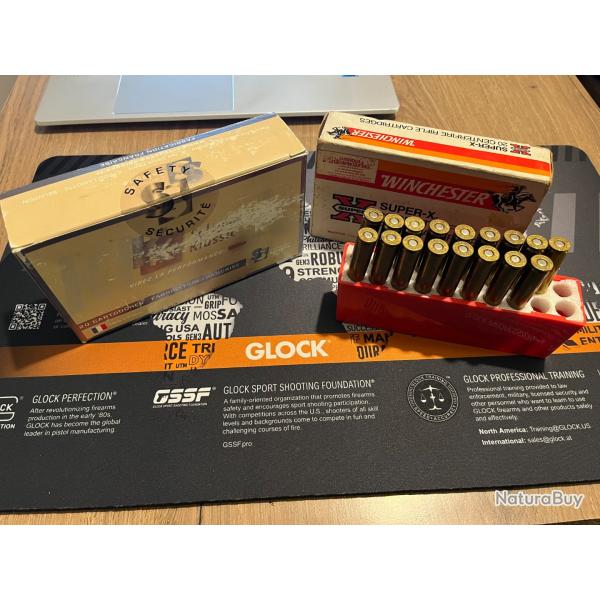 ENCHERES 1� - LOT 31 MUNITIONS 270 WIN - SUBSONIQUE + WINCHESTER SILVERTIP