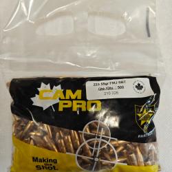 Ogives CAMPRO 223 55gr FMJ SBT x500