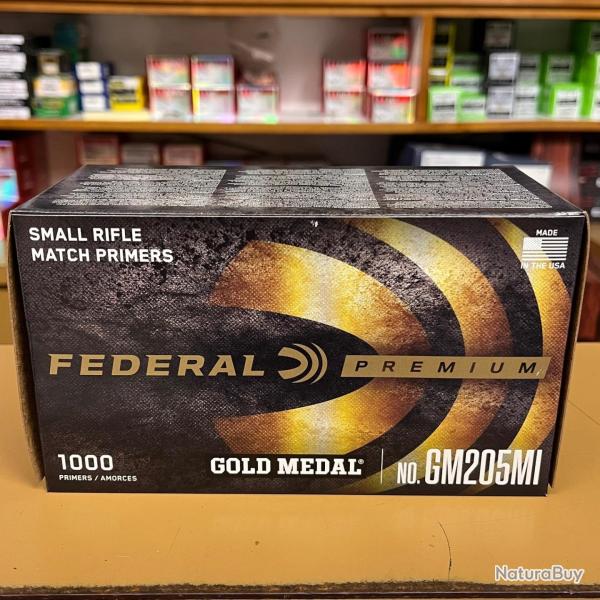 AMORCE FEDERAL SMALL RIFLE MATCH 205MI X100