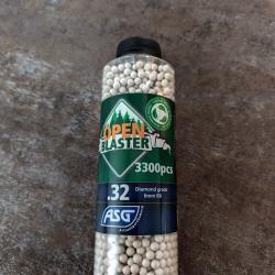 Billes airsoft 6mm bb 0.32g 3300pcs biod&eacute;gradable