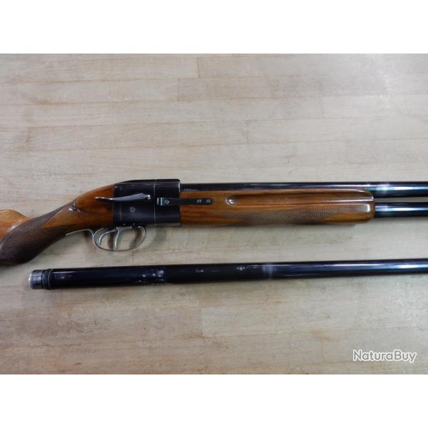 FUSIL BRETTON GAUCHER BABY CAL 12/70 CANON 70 CM + CANON CHOKE RAYE OCCASION BON ETAT