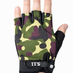 Gants mitaines antid&eacute;rapants - camouflage