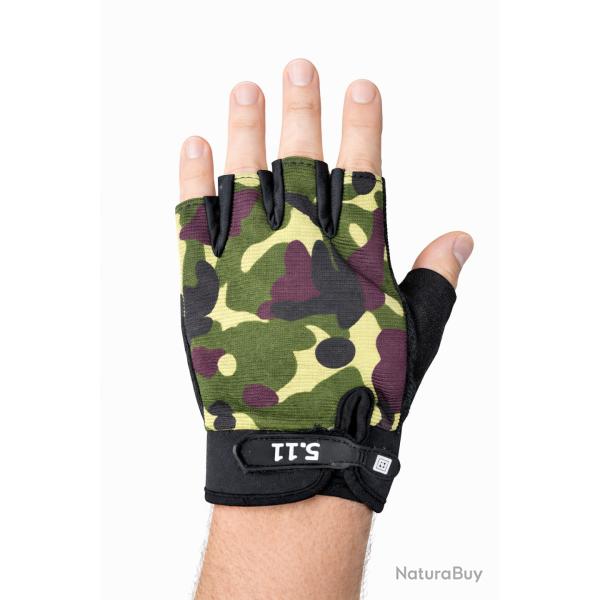 Gants mitaines antid�rapants - camouflage
