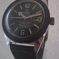 MORTIMA SUPERDATOMATIC MONTRE DE PLONG&Eacute;E M&Eacute;CANIQUE ANCIENNE 37 mm ANN&Eacute;E 70s FRANCE