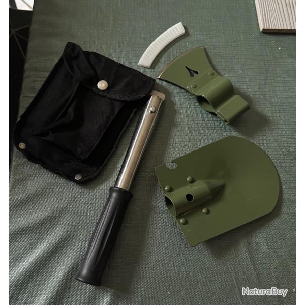 Pelle et hache camping