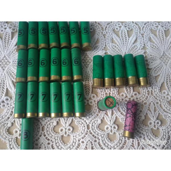 LOT DE CARTOUCHES DE CHASSE Cal 16 MANUFRANCE