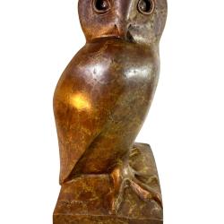 Francois Pompon hibou Grand Duc en bronze