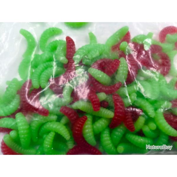 M�lange de130 Leurres asticot souple - 22mm